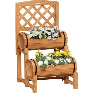 Giordanoshop Fioriera da Giardino a Mezza Botte - Prodotto da Giardino Giordanoshop Fioriera da Giardino a Mezza Botte - Prodotto da Giardino