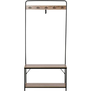 Unknown - Appendiabiti Panchina per Ingresso con Scarpiera 80,5x30x170 cm Unknown - Appendiabiti Panchina per Ingresso con Scarpiera 80,5x30x170 cm