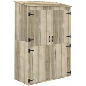 GIORDANOSHOP - Casetta da giardino in legno 120x57x183 cm Naturale - Deposito da giardino GIORDANOSHOP - Casetta da giardino in legno 120x57x183 cm Naturale - Deposito da giardino