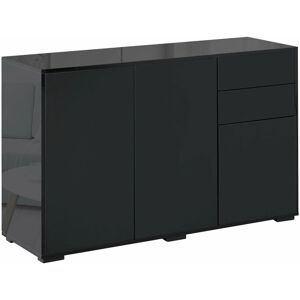 GIORDANOSHOP Mobile Multiuso 117x36x74cm Legno Nero GIORDANOSHOP Mobile Multiuso 117x36x74cm Legno Nero
