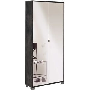 GIORDANOSHOP Armadio Multiuso 2 Ante con Specchio - Armadio GIORDANOSHOP Armadio Multiuso 2 Ante con Specchio - Armadio