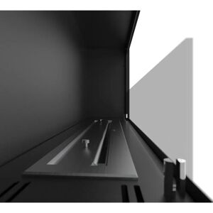 GIORDANOSHOP Camino bioetanolo da parete/incasso - 150x49cm, Nero, Vetro GIORDANOSHOP Camino bioetanolo da parete/incasso - 150x49cm, Nero, Vetro