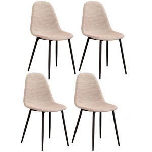 GiordanoShop Set 4 Sedie - Mobili Interni Beige Moderni GiordanoShop Set 4 Sedie - Mobili Interni Beige Moderni