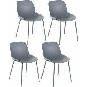 GIORDANOSHOP Modello: Set 4 Sedie - Sedia Grigia Scura GIORDANOSHOP Modello: Set 4 Sedie - Sedia Grigia Scura