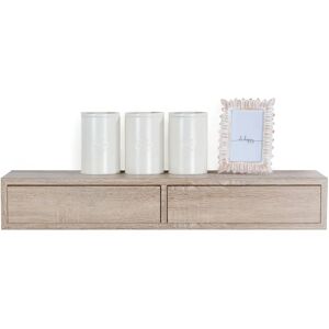 Mensola da Parete Rovere Sagerau con 2 Cassetti - Mensola Mensola da Parete Rovere Sagerau con 2 Cassetti - Mensola