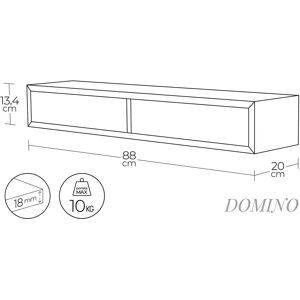 GIORDANOSHOP - Mensola da Parete con 2 Cassetti - Qualità Italiana GIORDANOSHOP - Mensola da Parete con 2 Cassetti - Qualità Italiana