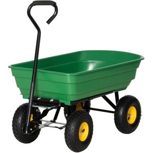 GIORDANOSHOP - Carrello da Giardino 109x52x94cm 75L Verde GIORDANOSHOP - Carrello da Giardino 109x52x94cm 75L Verde