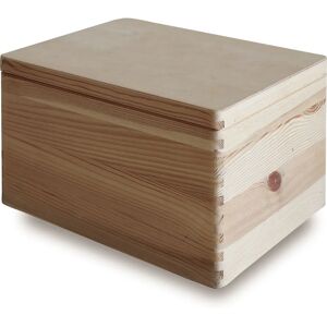 Generic - Pine Box 40x30x23 - Natural Pine - Dovetail - Storage Box Generic - Pine Box 40x30x23 - Natural Pine - Dovetail - Storage Box