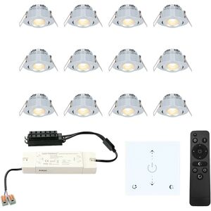 HOFTRONIC Granada 12x3W LED Inbouwspot Set - Waterdicht IP44 HOFTRONIC Granada 12x3W LED Inbouwspot Set - Waterdicht IP44