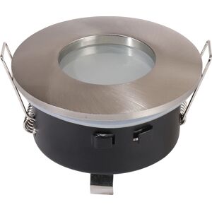 HOFTRONIC Vegas Geborsteld Aluminium IP44 GU10 Inbouwarmatuur - Verlichting HOFTRONIC Vegas Geborsteld Aluminium IP44 GU10 Inbouwarmatuur - Verlichting