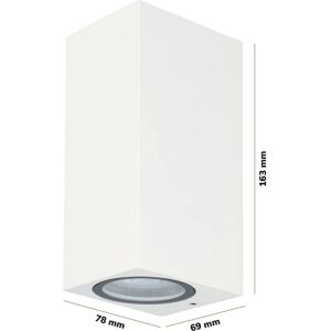 Hofronic Selma LED wandlamp - Dimbaar IP65 - Wit - Binnen en Buiten Hofronic Selma LED wandlamp - Dimbaar IP65 - Wit - Binnen en Buiten