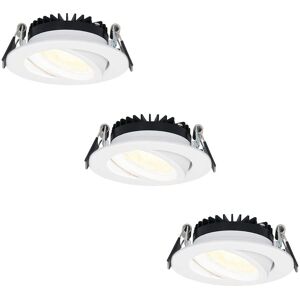 Hoftronic Rome Dimbare LED Inbouwspots - Wit - 6W - Kantelbaar - 2700K - IP44 - Ultra Plat Hoftronic Rome Dimbare LED Inbouwspots - Wit - 6W - Kantelbaar - 2700K - IP44 - Ultra Plat