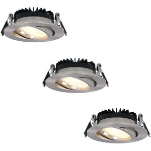 HOFTRONIC Dimbare LED inbouwspots - RVS - 6W - Warm wit - IP44 HOFTRONIC Dimbare LED inbouwspots - RVS - 6W - Warm wit - IP44