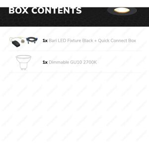Hofronic dimmbarer LED-Einbaustrahler Schwarz GU10 4,5W/5W - LED Einbaulicht IP65 Hofronic dimmbarer LED-Einbaustrahler Schwarz GU10 4,5W/5W - LED Einbaulicht IP65