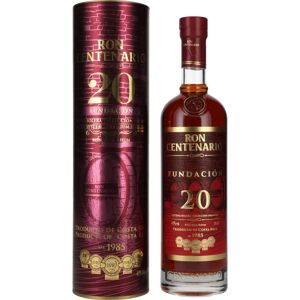 Ron Centenario FUNDACIÓN 20 Système Solera Rhum - 40% Vol. 0,7l Boîte Cadeau - Publicité Ron Centenario FUNDACIÓN 20 Système Solera Rhum - 40% Vol. 0,7l Boîte Cadeau - Publicité