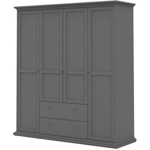 Venedig Kleiderschrank - 4 Türen & 2 Schubladen - Modernes Skandinavisches Design Venedig Kleiderschrank - 4 Türen & 2 Schubladen - Modernes Skandinavisches Design