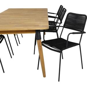 Møbel24 - Julian Hagesett Bord - 100x210 - 6 Stühle - Gartentisch-Set Møbel24 - Julian Hagesett Bord - 100x210 - 6 Stühle - Gartentisch-Set