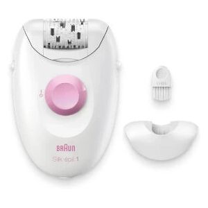 Depiladora Braun Silk-épil 1 - 20 pinzas - Rosa y Blanca Depiladora Braun Silk-épil 1 - 20 pinzas - Rosa y Blanca