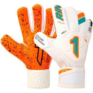 Gants de gardien Rinat NKAM TRAINING Onana Junior - Blanc/Orange/Aqua - Publicité Gants de gardien Rinat NKAM TRAINING Onana Junior - Blanc/Orange/Aqua - Publicité