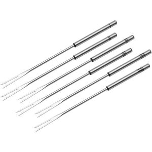 Kuhn Rikon 32208 Stainless Steel Fondue Forks - 6 pcs Kuhn Rikon 32208 Stainless Steel Fondue Forks - 6 pcs
