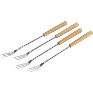 Kuhn Rikon Käsefonduegabeln aus Buchenholz - 4 Stück - Fondue Zubehör Kuhn Rikon Käsefonduegabeln aus Buchenholz - 4 Stück - Fondue Zubehör