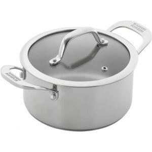 Kuhn Rikon Allround 4.1 L Stainless steel - Casserole with Glass Lid Kuhn Rikon Allround 4.1 L Stainless steel - Casserole with Glass Lid
