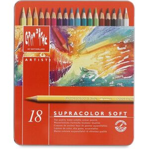 Crayons aquarellables Supracolor Soft de Caran d'Ache - Boîte de 18 - Publicité Crayons aquarellables Supracolor Soft de Caran d'Ache - Boîte de 18 - Publicité