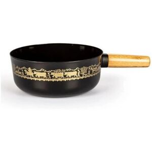 Caquelon en Fonte Émaillée - 21cm - Noir - Publicité Caquelon en Fonte Émaillée - 21cm - Noir - Publicité