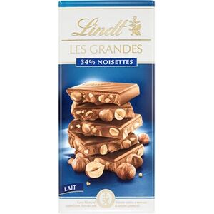 Lindt Les Grandes Chocolat au lait - Bonbon de chocolat - Publicité Lindt Les Grandes Chocolat au lait - Bonbon de chocolat - Publicité