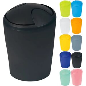 SPIRELLA Move Compact Black Waste Bin - Cosmeticeimer SPIRELLA Move Compact Black Waste Bin - Cosmeticeimer