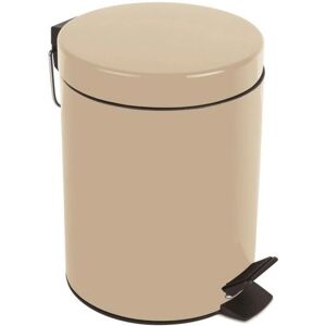 Spirella 7610583169068 beige steel 3L round trash can Spirella 7610583169068 beige steel 3L round trash can