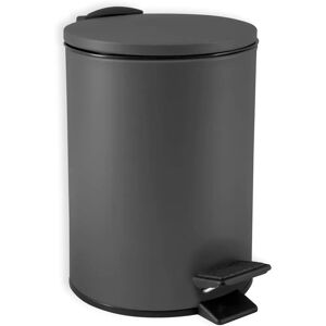 Spirella Adelar Steel Trash Can - 3L, Gray, Pedal-Operated Spirella Adelar Steel Trash Can - 3L, Gray, Pedal-Operated