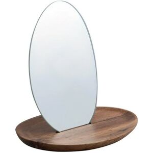 Miroir de salle de bain ovale en bois Spirella Alesia - Miroir de salle de bain - Publicité Miroir de salle de bain ovale en bois Spirella Alesia - Miroir de salle de bain - Publicité