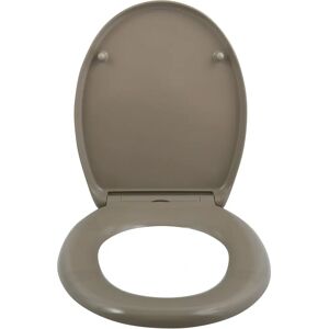 Spirella - Toilet Seat Taupe Easy Clip - Soft Close - High Quality Spirella - Toilet Seat Taupe Easy Clip - Soft Close - High Quality