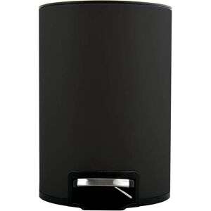 Spirella Riku Stainless Steel Pedal Trash Bin - 3L Black Spirella Riku Stainless Steel Pedal Trash Bin - 3L Black