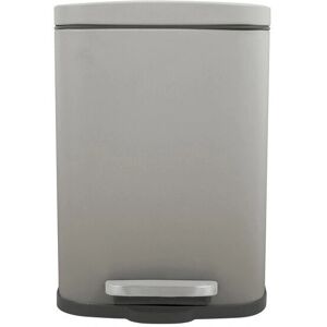 Spirella Akira Waste Container - 12L Rectangular Steel Taupe Spirella Akira Waste Container - 12L Rectangular Steel Taupe