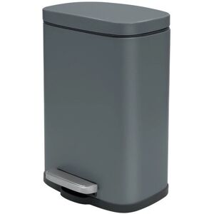 Spirella Akira Waste Container - 30L Steel Grey Spirella Akira Waste Container - 30L Steel Grey