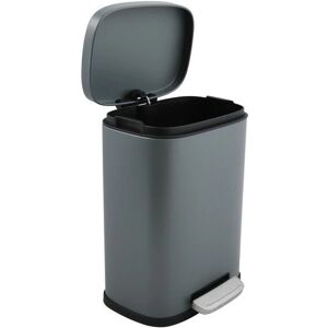 Spirella Akira Waste Container - Rectangular Steel Grey 50L Spirella Akira Waste Container - Rectangular Steel Grey 50L