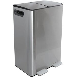 MSV Aliya Trash Bin - Rectangular Grey - 40L Recycling MSV Aliya Trash Bin - Rectangular Grey - 40L Recycling