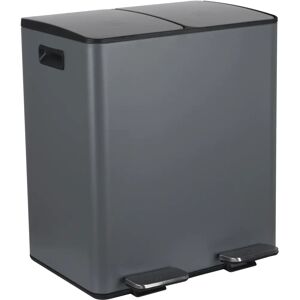 MSV Waste Container - Rectangular Steel Grey 40L MSV Waste Container - Rectangular Steel Grey 40L