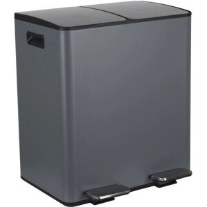 MSV Waste Container - Rectangular Steel Grey 40L MSV Waste Container - Rectangular Steel Grey 40L