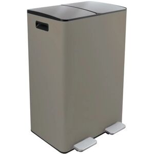MSV 10.29499 waste container - Rectangular Steel Taupe MSV 10.29499 waste container - Rectangular Steel Taupe