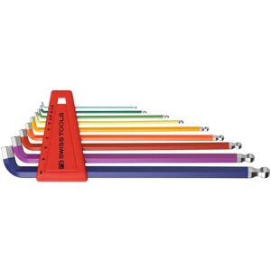 PB Swiss Tools - Jeu de clés hexagonales pliées longues, tête sphérique et côté court - Ensemble de tournevis - Publicité PB Swiss Tools - Jeu de clés hexagonales pliées longues, tête sphérique et côté court - Ensemble de tournevis - Publicité