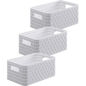 Rotho Modell 6608601100WS - Förvaringslåda, rektangulär, rattan, vit - Förvaring Rotho Modell 6608601100WS - Förvaringslåda, rektangulär, rattan, vit - Förvaring