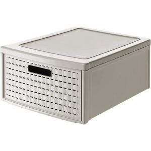 Rotho Country Storage Drawer - Beige - 19.2L - Rustic Style Rotho Country Storage Drawer - Beige - 19.2L - Rustic Style