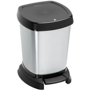 Rotho Silber 6L Pedal Mülleimer - Abfalleimer Rotho Silber 6L Pedal Mülleimer - Abfalleimer