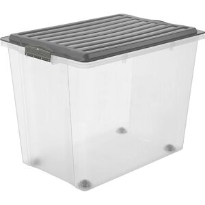 Rotho Graue Aufbewahrungsbox - 70L - Rechteckig Rotho Graue Aufbewahrungsbox - 70L - Rechteckig
