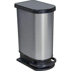 Rotho Paso Mülleimer - 50L, Trittmechanismus, Schwarz Rotho Paso Mülleimer - 50L, Trittmechanismus, Schwarz
