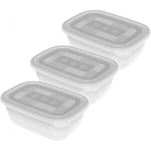 Rotho 1725800096 Ruokasäilytyssetti - 3 kpl, 1L, Läpinäkyvä, Valkoinen Rotho 1725800096 Ruokasäilytyssetti - 3 kpl, 1L, Läpinäkyvä, Valkoinen