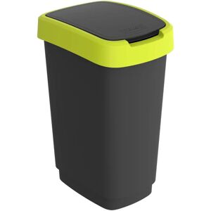 Rotho Abfalleimer Lime Antraciet - Platzsparendes Design Rotho Abfalleimer Lime Antraciet - Platzsparendes Design